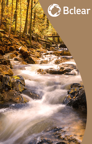 Treated water for discharge and water standards.